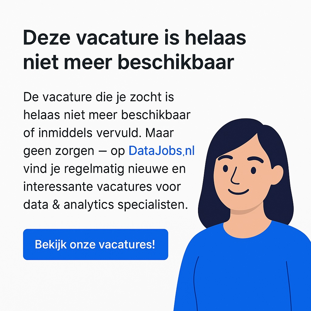 Vacature niet gevonden - DataJobs.nl