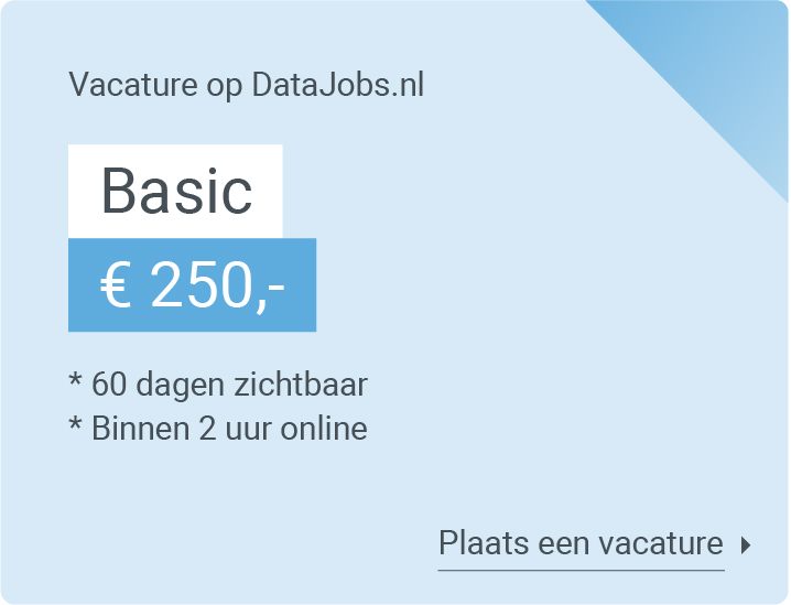 Plaats Basic vacature op DataJobs.nl